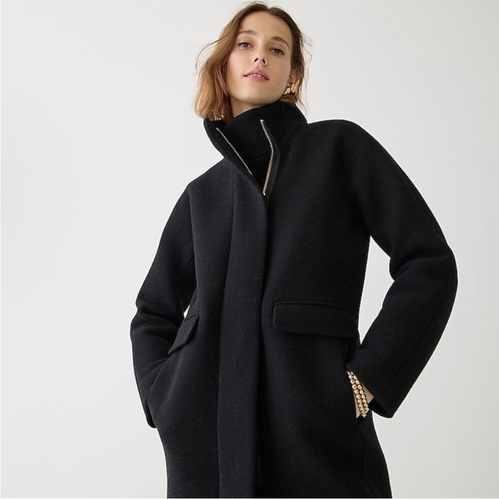 J. Crew Cocoon Coat Italian Stadium Cloth Wool - Picture 8 of 8